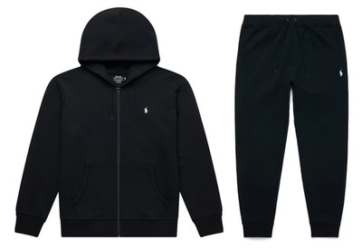 NEW Polo Ralph Lauren Double-Knit Full-Zip Hoodie and Jogger Pant Set Sz S-XL