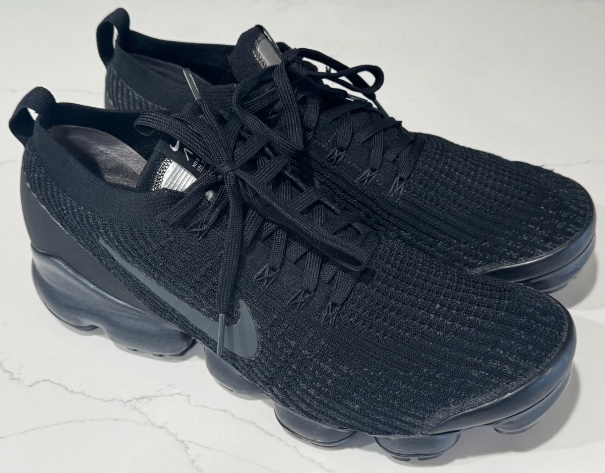 Nike Air VaporMax Flyknit 3 Triple Black for Sale | Authenticity