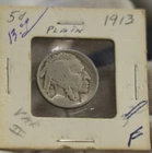 1913  US Buffalo Nickel 5c Type II  F (Cleaned)