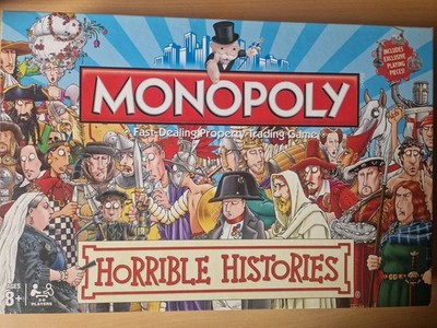 Hasbro Monopoly Horrible Histories Edition Brettspiel komplett Anleitung Teile