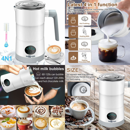 Espumador de leche Fría café con leche chocolate capucha rápida 7445046383343 | eBay