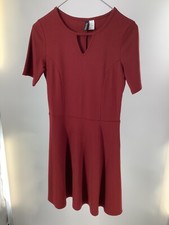 Divided Burnt Orange Short Sleeve Dress Size 8