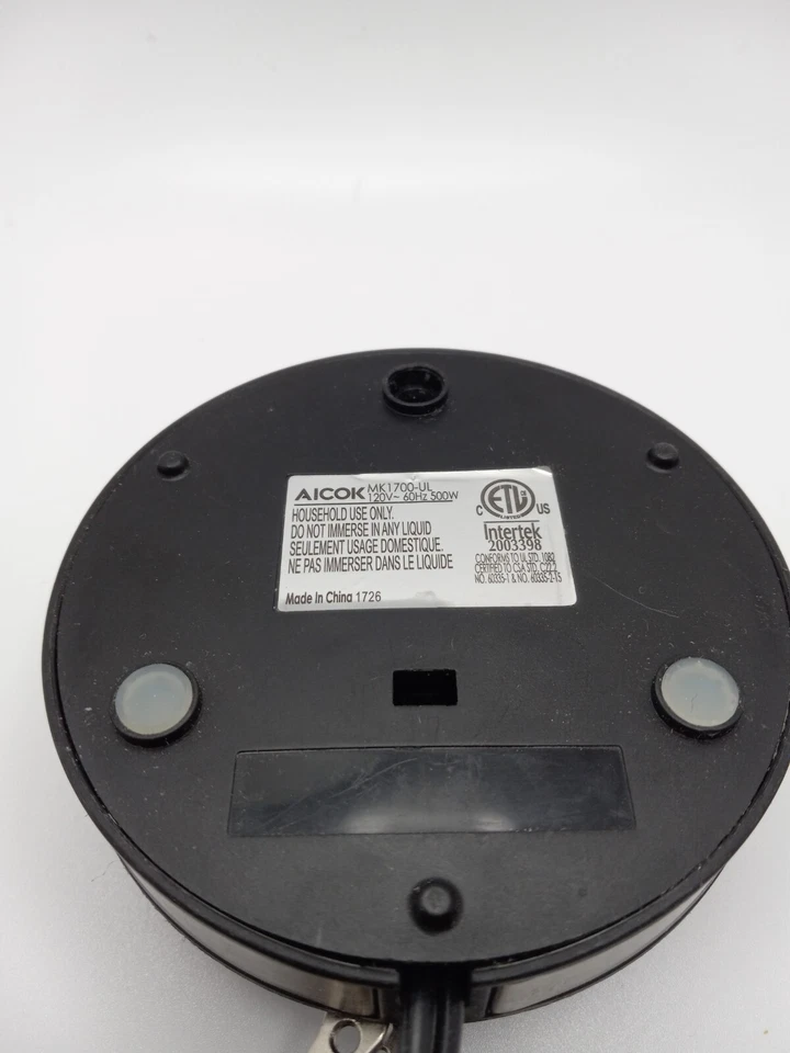 #N) Calentador y espumador de leche AICOK 120V MK 1700-UL solo base Foto 2 de 2