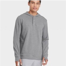 NWT All In Motion Supima Grey Hoodie Large