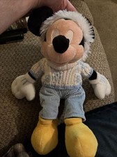 Disney Store Exclusive MICKEY MOUSE Plush Measures 16 Multi Colors Winter Theme