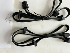 2 Pcs Corsair hx1200 RM1000X RM850X RM750X Corsair 6 Pin to 3x SATA Drive Cable
