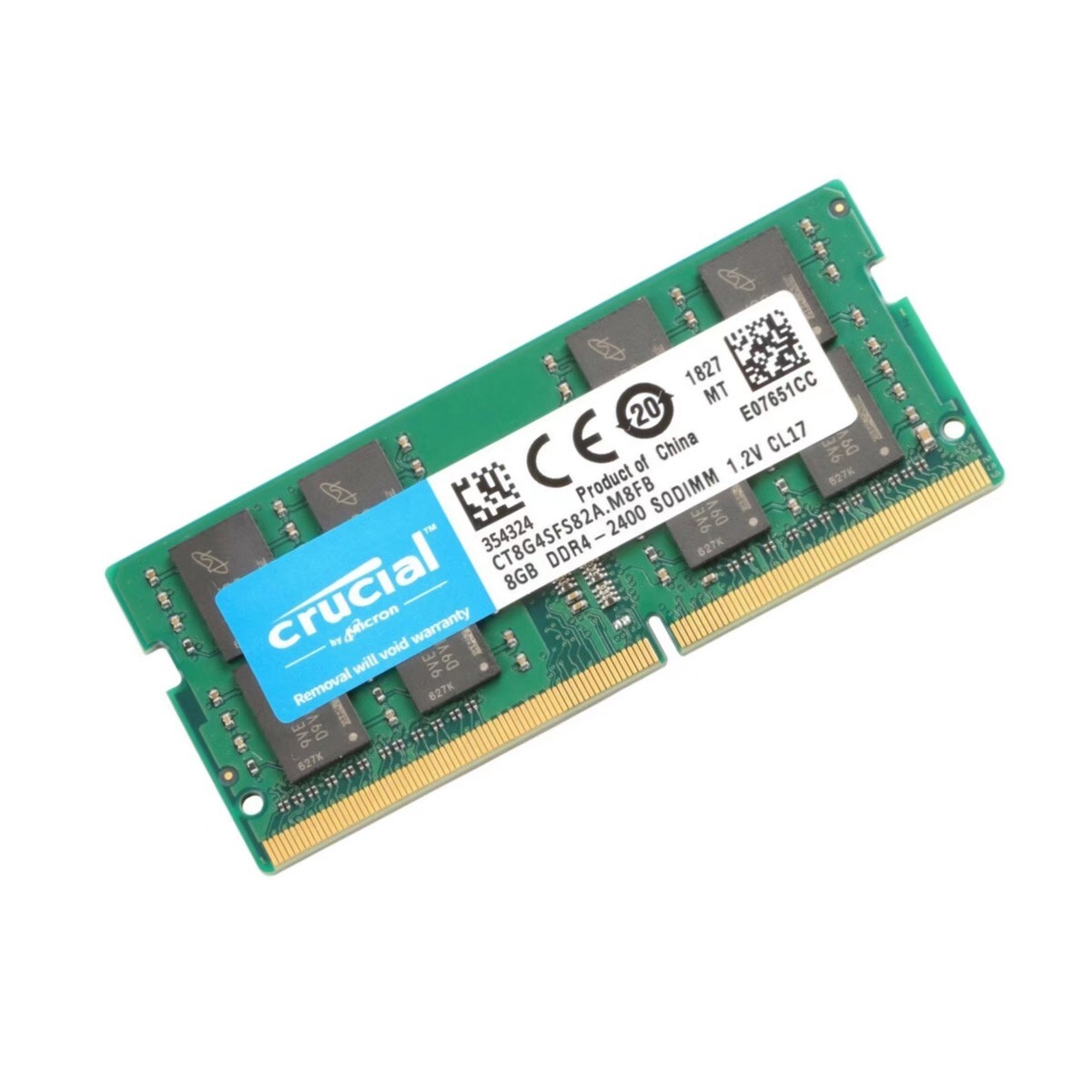 Crucial 32GB 4X 8GB DDR4 2400MHz PC4-19200 Laptop SODIMM Memory
