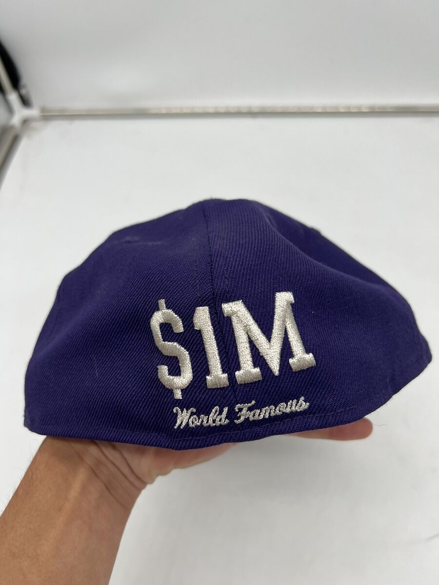 Supreme $1M Metallic Box Logo New Era SS20 Purple Chrome Silver New 7 5/8  New