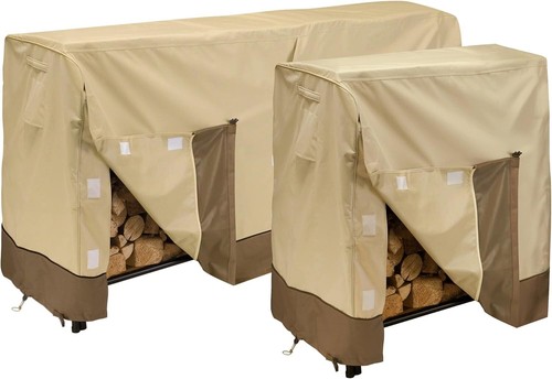 Water-Resistant 4 Foot Log Rack Cover - Elegant Outdoor Protection Solution - Picture 11 of 11