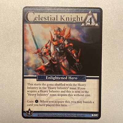 1x Celestial Knight (Enlightened) Ascension Deck Building Game Custom Promo Mint