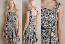NWT L Anthropologie Eidola Dress by HD in Paris, UNIQUE ELEGANT FLATTERING