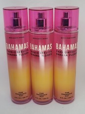 Bath Body Works Bahamas Passionfruit Banana Flower Fine Mist - 8oz x3