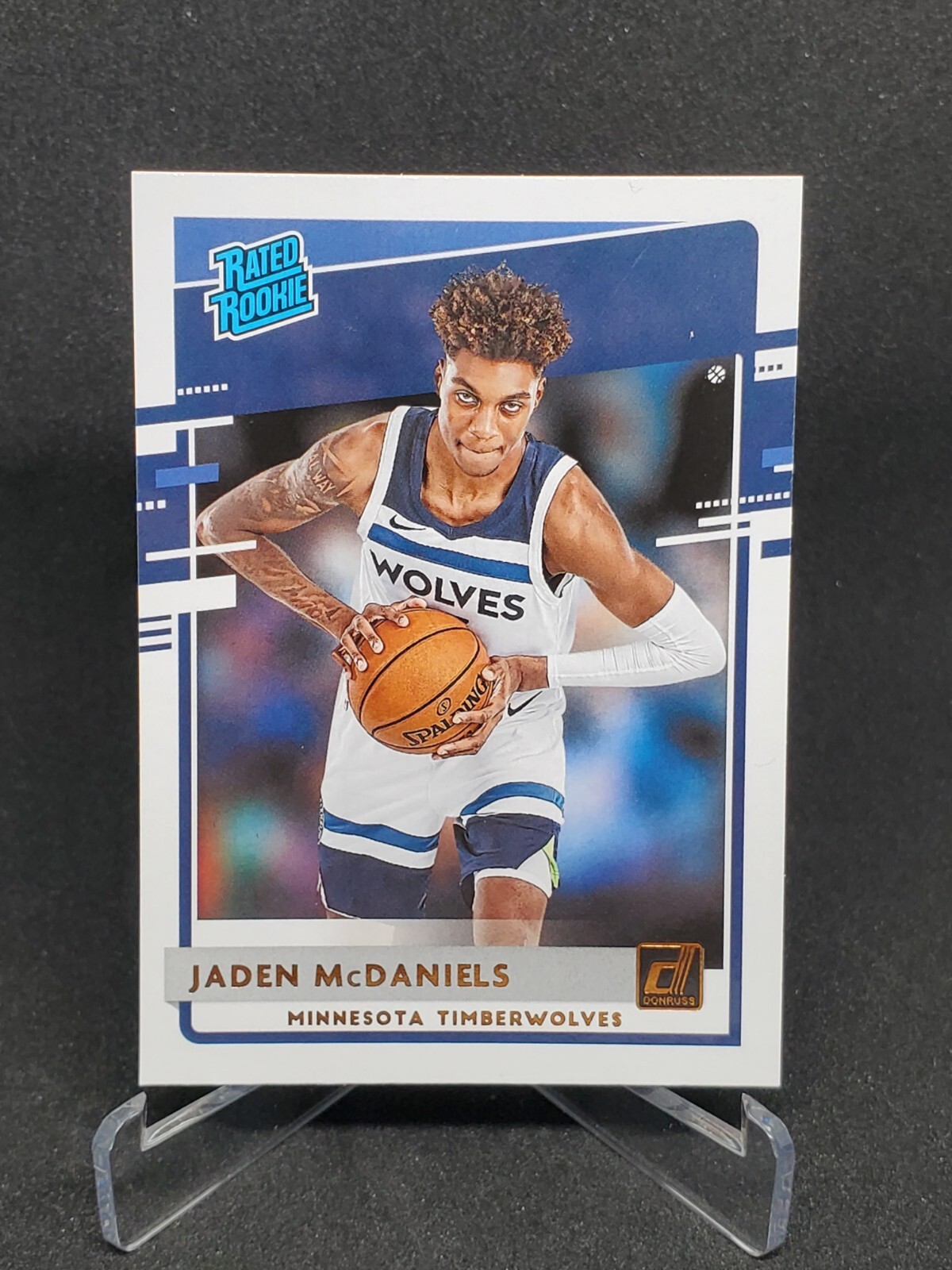 2020-21 Panini Donruss Jaden McDaniels Rated Rookie Base RC Timberwolves #239