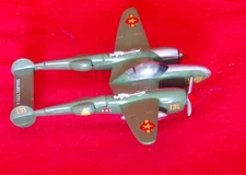 WOWTOYZ  Diecast Pullbacks P-38 Lightning blade missing from one propeller