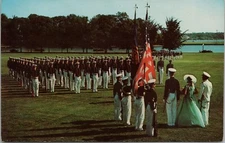 ANNAPOLIS, MARYLAND ~ The United States Naval Academy Color Girl Postcard
