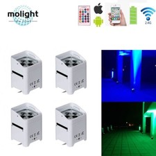 RGBWA UV Battery DJ Lights LED Wash Light Wireless DMX Uplightings for Weddings