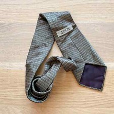 ARROW Vintage Green Silk Necktie Made in USA