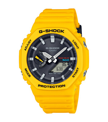 CASIO G-SHOCK Armbanduhr GA-B2100C-9AER Gelb Datum Herren/Damen Stoßfest Solar