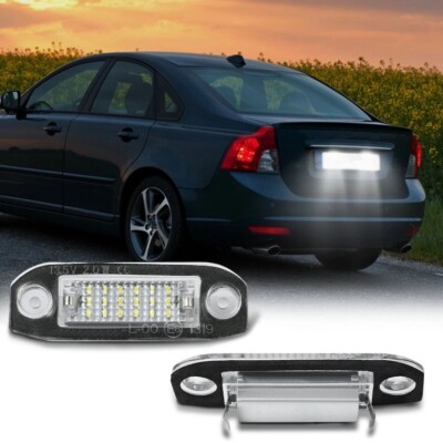 LED License Plate Light Lamps Kit For Volvo V50 S80 2004-2015 V70 XC60 2009-2015