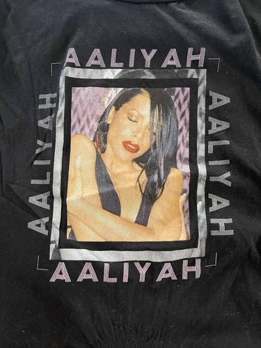 Camiseta Negra Cross Colours Aaliyah Bebé Niña Rara Oficial Talla Grande - Imagen 2 de 7