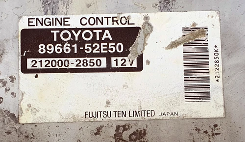 TOYOTA Sienta DBA-NCP81G 89661-52E50 Ecu Ecm oem jdm used 212000-2850 - Picture 5 of 9