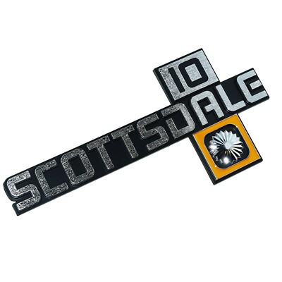 OER Front Fender Scottsdale 10 Emblem Set 1981-1987 Chevy Pickup Trucks OER Front Fender Scottsdale 10 Emblem Set 1981-1987 Chevy Pickup Trucks