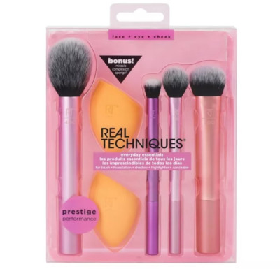 Neu Real Techniques Makeup Brushes Set Foundation Smooth Blender Sponges Puff DE