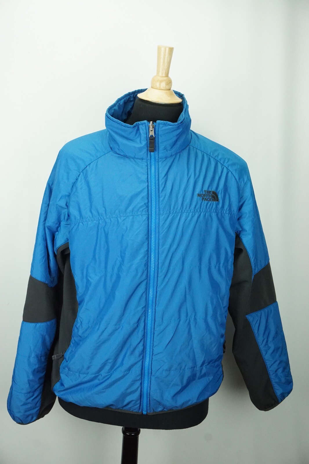 Black Puffer Nylon Blend Mens Jacket 