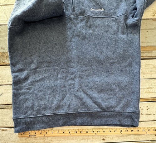 Columbia 1/4 Zip Pullover Sweatshirt Sweater Fleece Men’s Size Large Blue - Picture 13 of 15