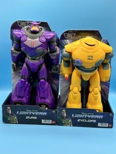 Disney Pixar Lightyear  12 Inch Zurg & Zyclops Action Figure Lot Of 2