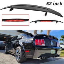 Matte Black 52" Rear Trunk Spoiler Wing with Brake Lights For Dodge Charger 15+