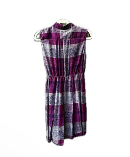 Vintage Purple Sleeveless Fairy Dress with Collar - fits size 10 - Picture 2 of 12