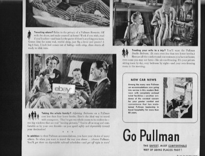 PULLMAN CO TRAIN CARS 1947 YOU WRITE YOUR OWN TICKET WHEN YOU BUY PULLMAN AD