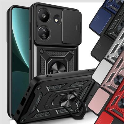 BETTERFON Outdoor Panzer Hülle Xiaomi Redmi 13C / Poco C65 Handyhülle Kameraschutz Ringhal