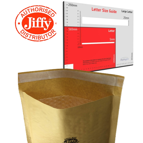 JIFFY® GOLD BUBBLE ENVELOPES (AIRKRAFT®)PADDED MAILING BAGS FOR ROYAL