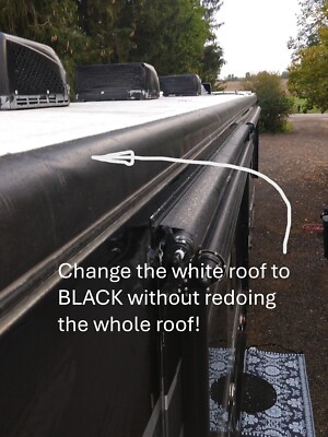 1- 4'' x 75 ft BLACK Roof Leak Repair Tape Similar to Eterna bond RV Microsealant