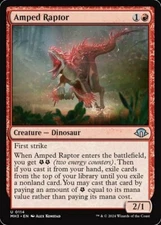 1x Amped Raptor NM-Mint, English Modern Horizons 3 MTG Magic