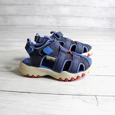 Cat Jack Boy's Sandals Toddler Shoe Size Blue Red Gray Closed Toe