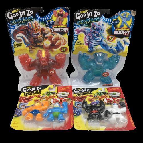 ★RYO4yuzu2★ Heroes of Goo Jit Zu Blazagon Tyro Dino X-Ray Mini Thrash Tygor