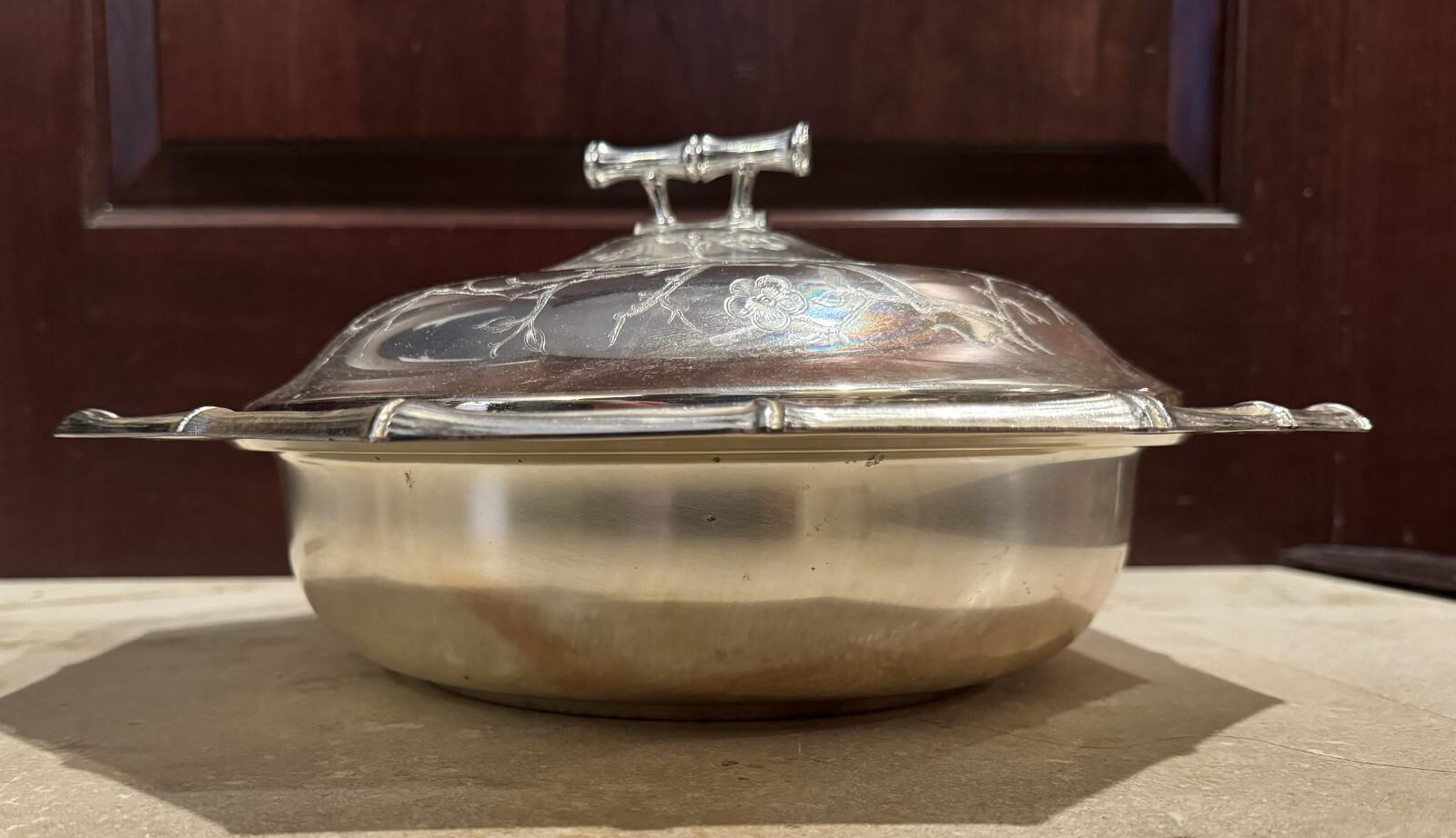 Versilbert Anlaufgeschutzt Tarnish Resistant Silverplated Serving Bowl With Lid