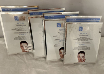 Global Beauty Care Retinol Anti-Aging Spa Treatment Mask 8 Treatments free ship