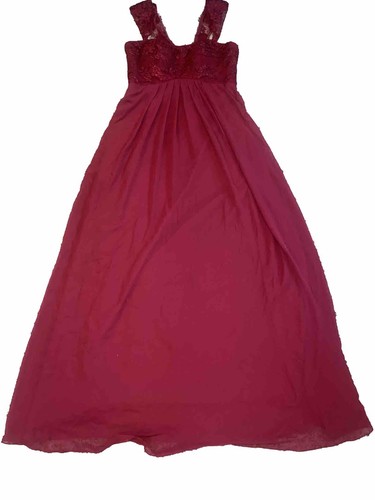 Para mujer AZAZIE NESSIE BURGUNDY Dama de honor Talla A12 NUEVO - Imagen 2 de 15