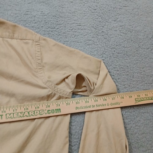 Ralph Lauren Shirt Medium Brown Corduroy Long Sleeve 100% Cotton Lightweight - Picture 14 of 17