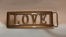 LOVE Custom Personalized Name Belt Buckle -Put your name or word on Buckle