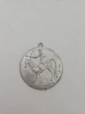 Vintage De Grazia Pendant Mid Century Modern Pewter