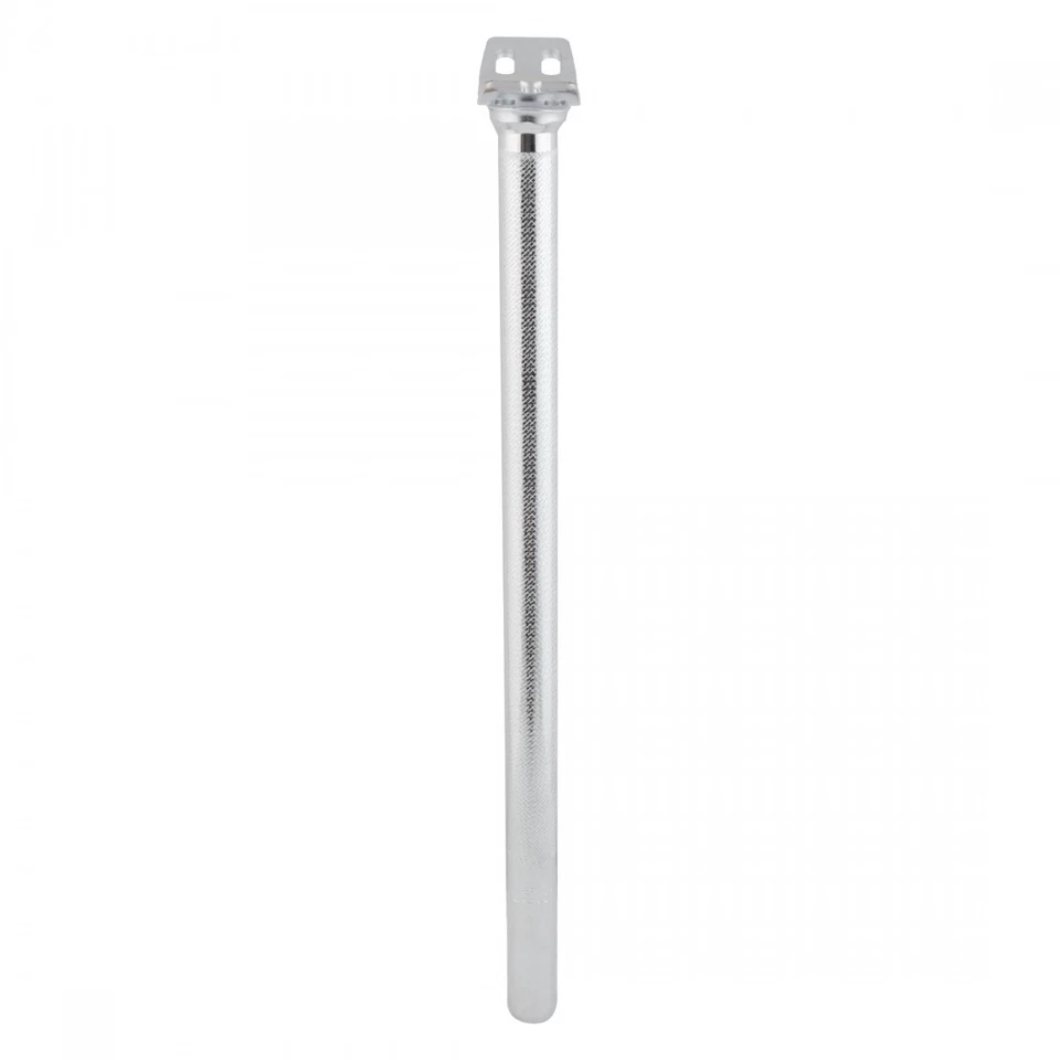 Tija de sillín monociclo cromada Sunlite 22,2 mm 400 mm con abrazadera de 4 pernos - aleación duradera Foto 2 de 2