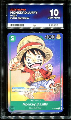 Monkey.D.Luffy (Anime Expo 2023) graded ACE 10 for sale on eBay