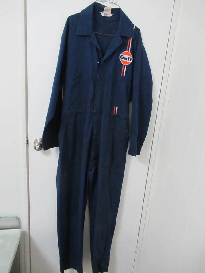 Mono de colección Gulf Gasoline Oil uniforme mecánico general Foto 2 de 4