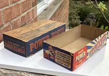 1950’s POWER HOUSE CANDY BAR VINTAGE STORE BOX Johnson Candy Co. Chicago IL