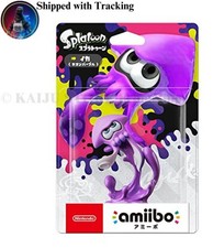 Inkling Squid Neon Purple amiibo Figure Splatoon Nintendo